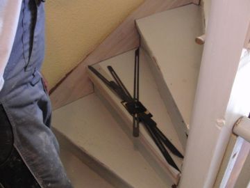 Treppenrenovierung - Treppenspinne - Maß abnehmen