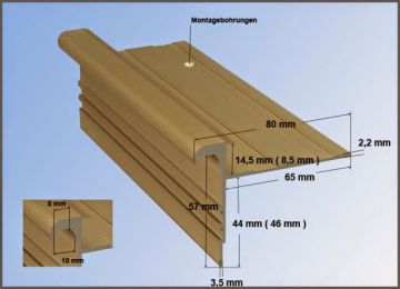 Treppenrenovierung - HK Treppenprofil Standart