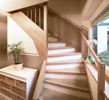 Treppenrenovierung - Treppe mit Laminat