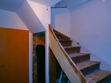 Treppenrenovierung - Zustand vor der Renovierung